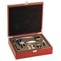 Promotional Gifts - Rosewood Finish 5 Piece Wine Gift Set